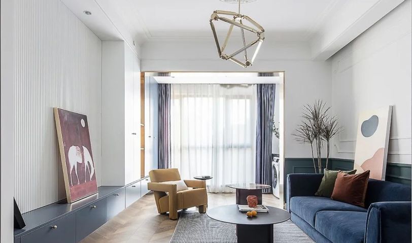 76㎡輕奢復(fù)古小居室